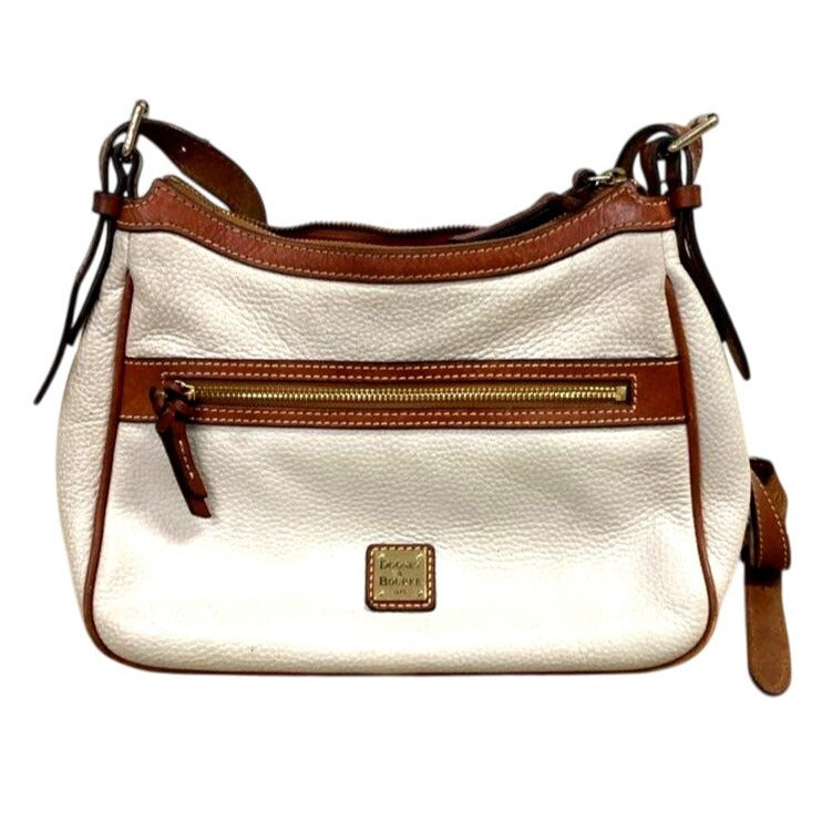 Dooney & Bourke Pebble Leather Crossbody Bag With Adjustable Strap & Zipper Pocket