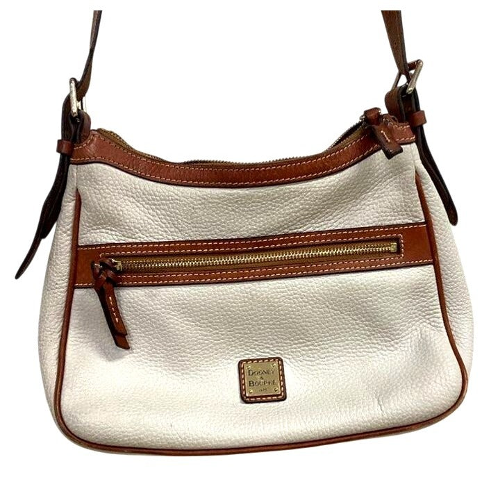 Dooney & Bourke Pebble Leather Crossbody Bag With Adjustable Strap & Zipper Pocket