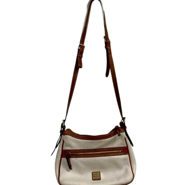 Dooney & Bourke Pebble Leather Crossbody Bag With Adjustable Strap & Zipper Pocket