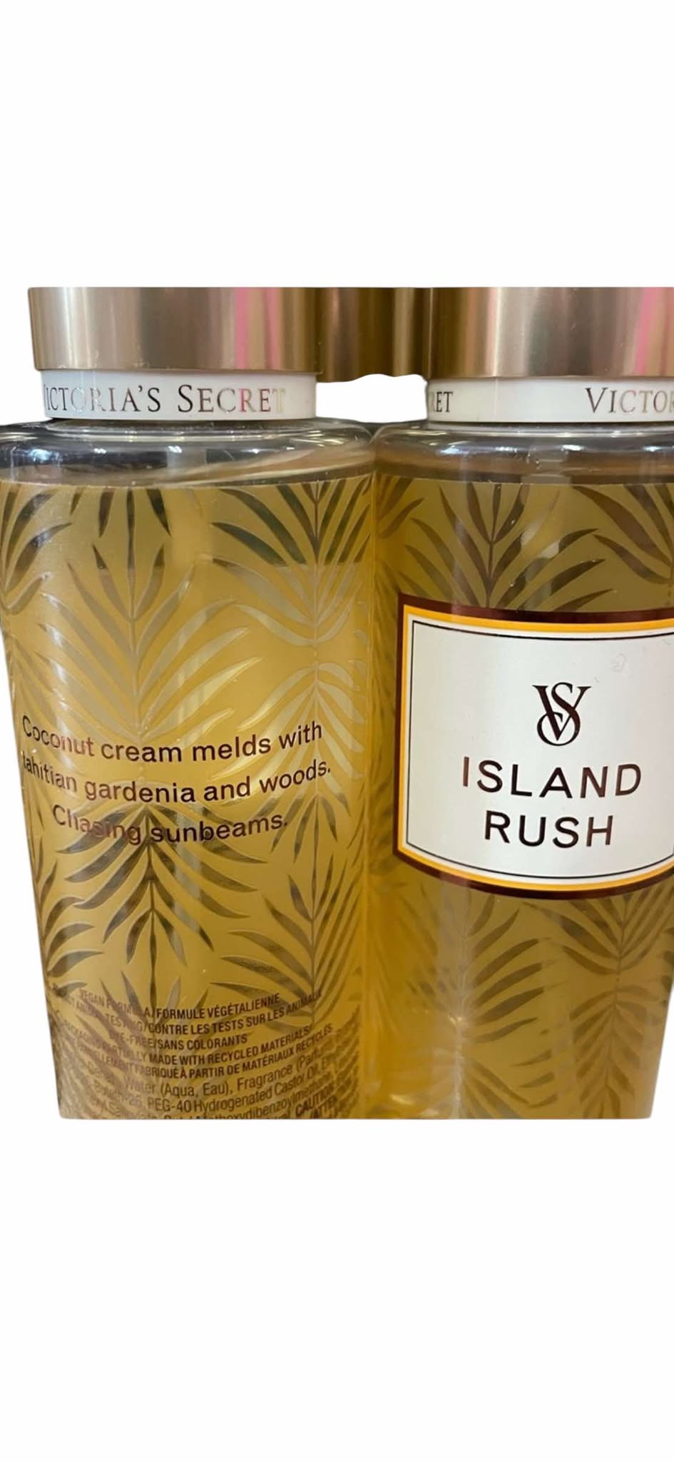 (2) Victoria's Secret Island Rush Fragrance Mists 8oz NEW