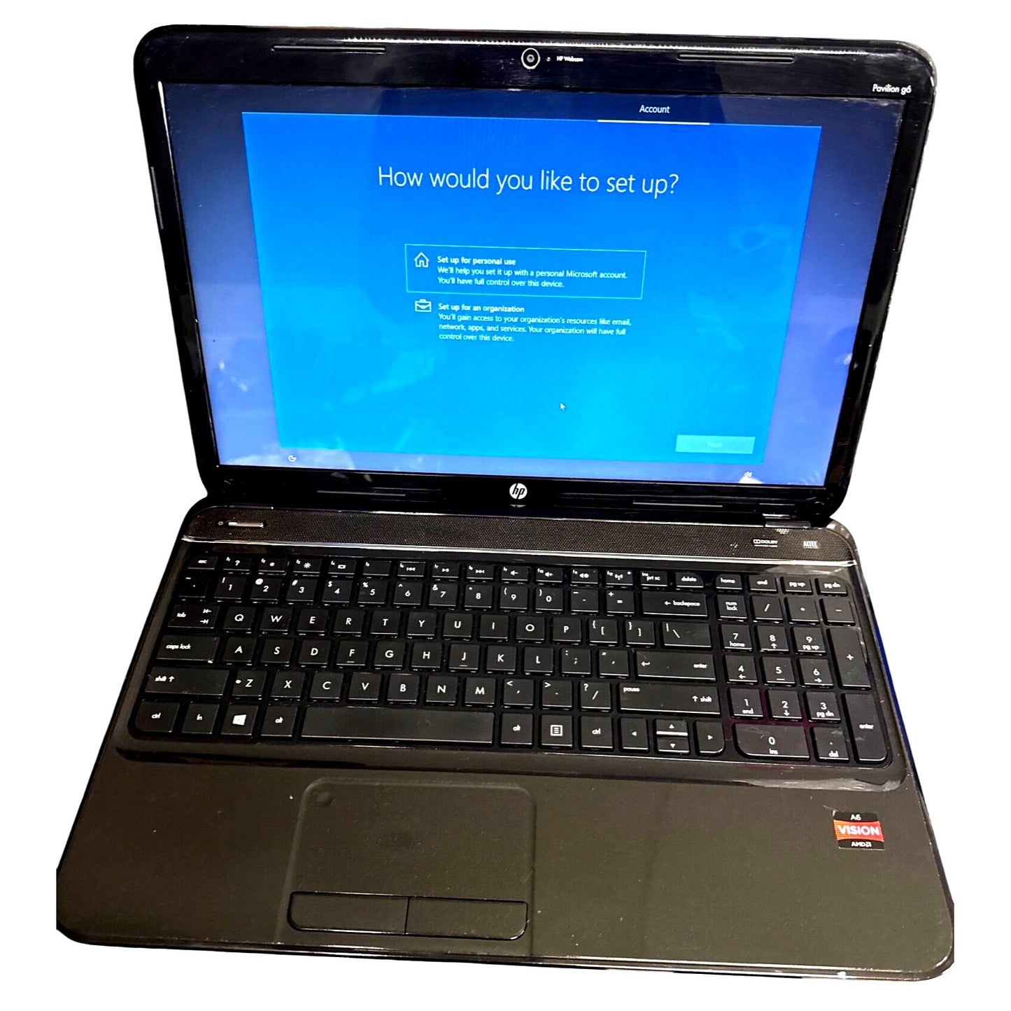 HP Pavilion G6 Notebook PC Laptop, AMD A6-4400M APU @ 2700MHz, 4GB RAM/500GB