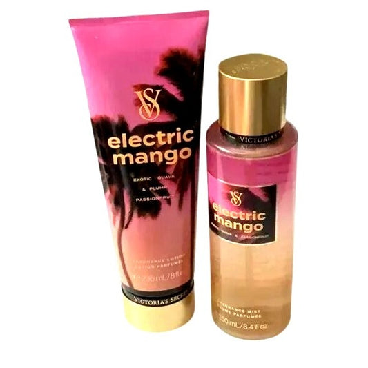 Victorias Secret Electric Mango Fragrance Lotion & Mist Set New