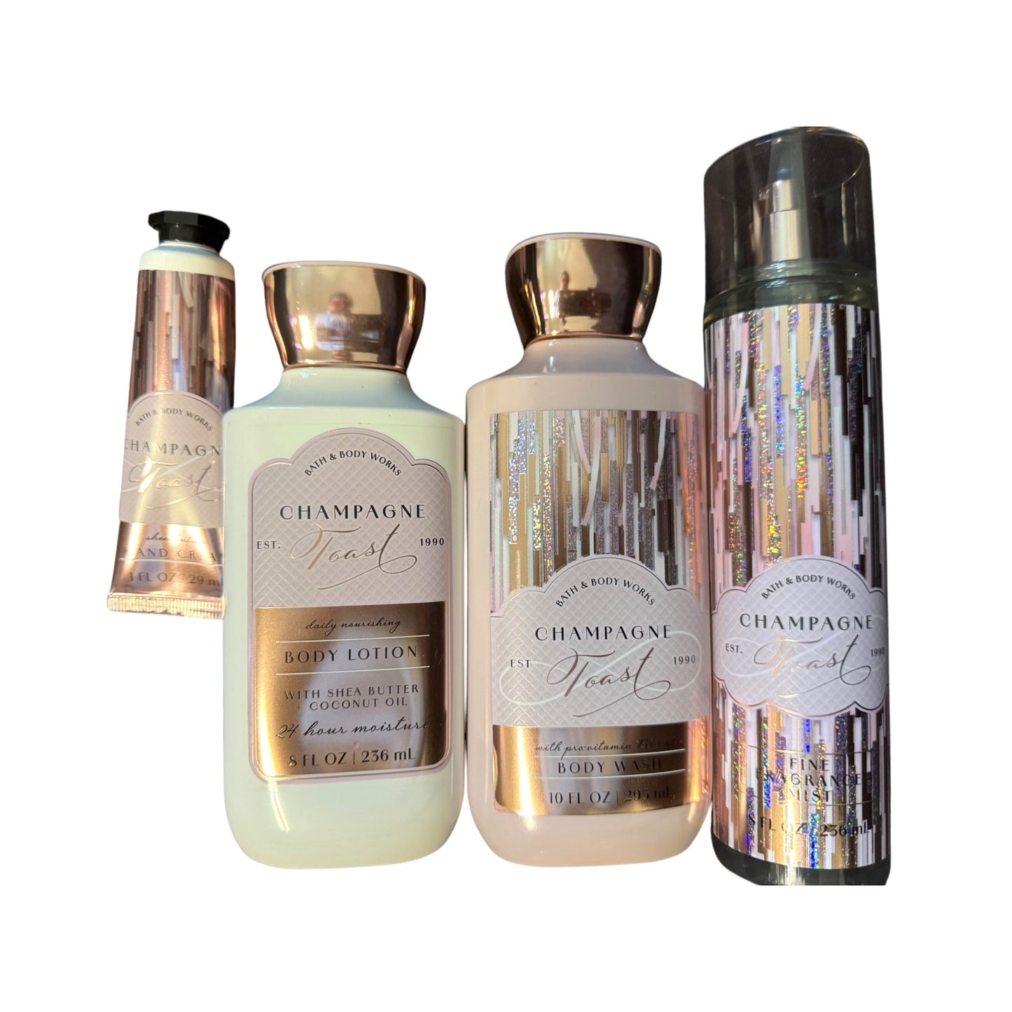 Bath & Body Works Champagne Toast Works 4pc Gift Set NEW