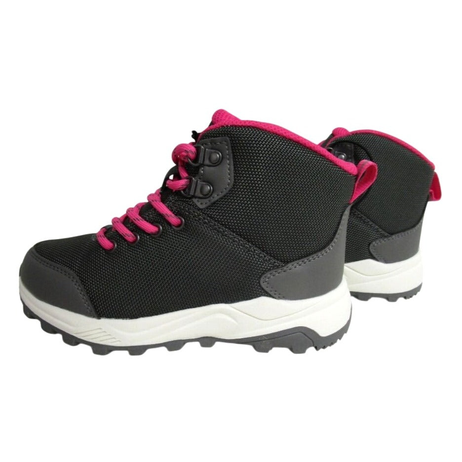 NWT All In Motion Kids Water Repellent Hiking Boots Size 13 Black & Pink