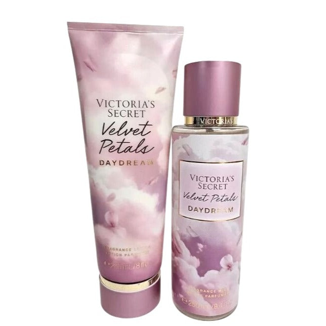 Victorias Secret Velvet Petals Daydream Fragrance Lotion & Mist Set 8 Fl Oz Each