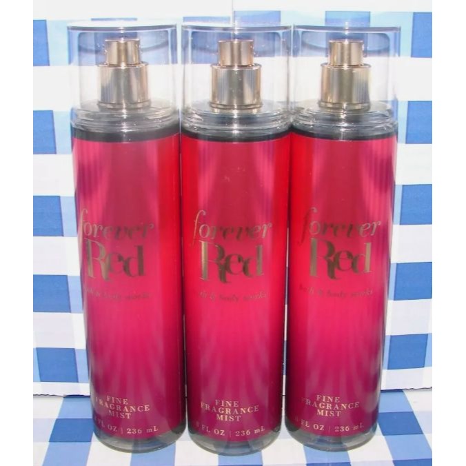 Bath & Body Works 3 Piece Forever Red Fragrance Mist Set New