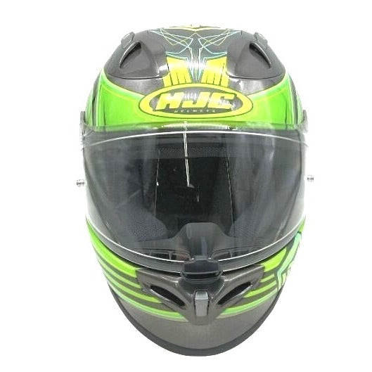 HJC FG-17 Motorcycle Helmet Size M Green & Gray