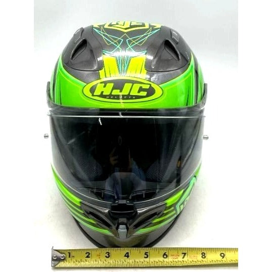 HJC FG-17 Motorcycle Helmet Size M Green & Gray