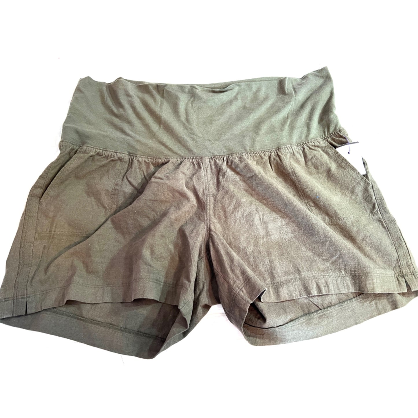 Ingrid & Isabel Maternity Green Khaki Shorts XXL NWT