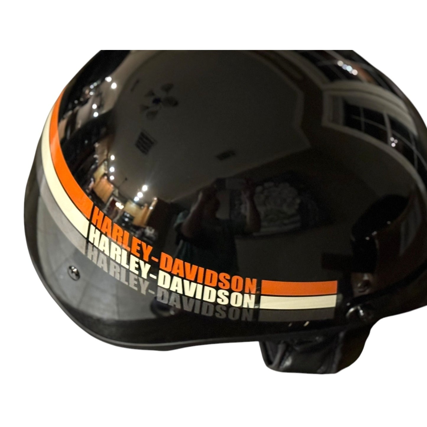 Harley-Davidson XL Motorcycle Helmet Black & Orange