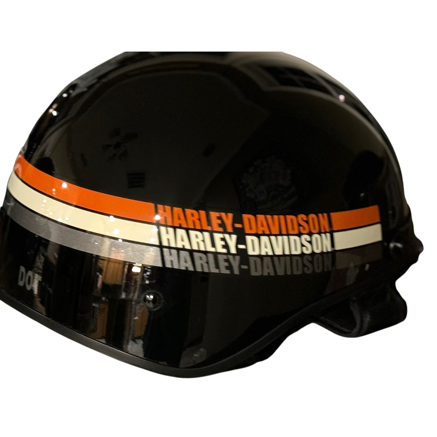 Harley-Davidson XL Motorcycle Helmet Black & Orange