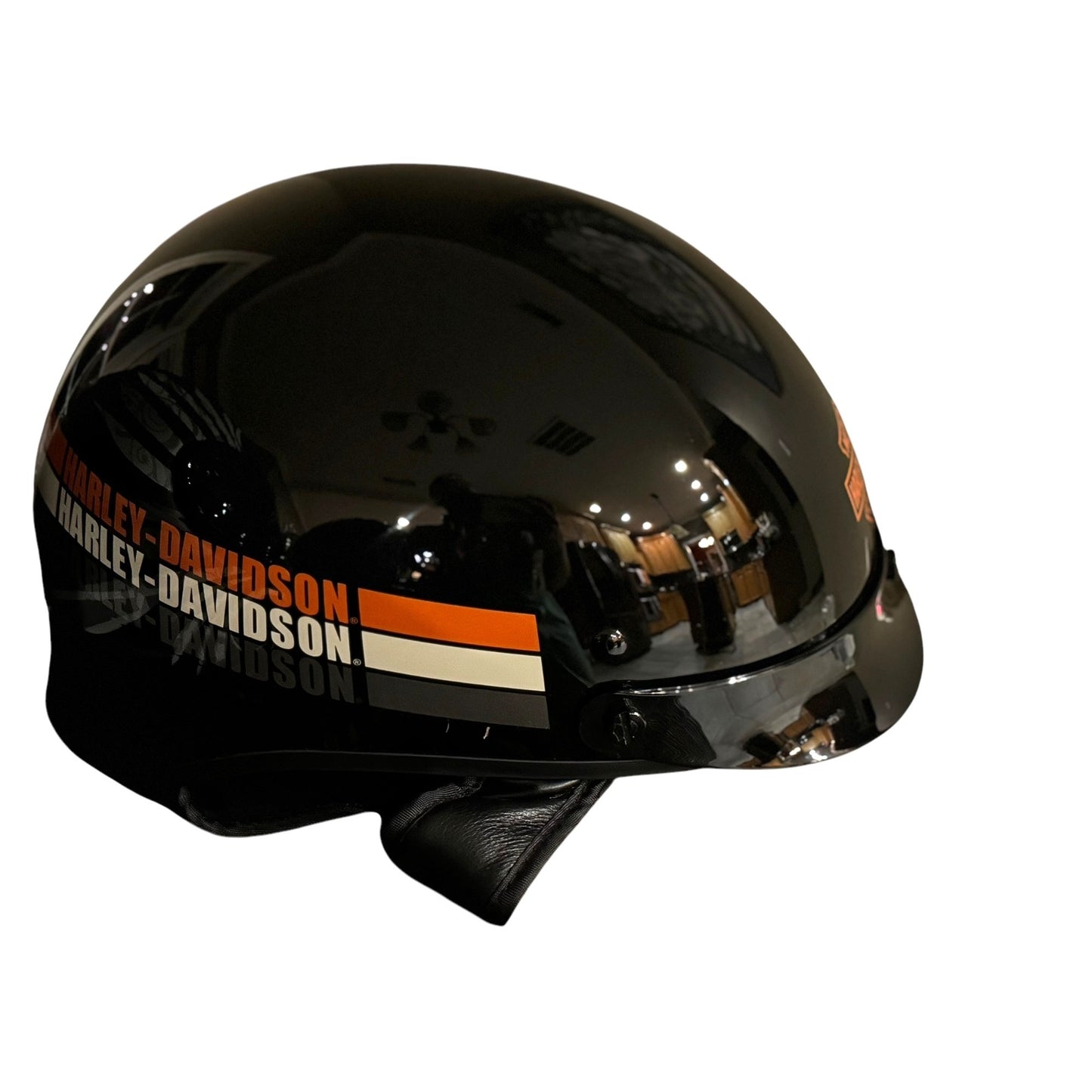 Harley-Davidson XL Motorcycle Helmet Black & Orange