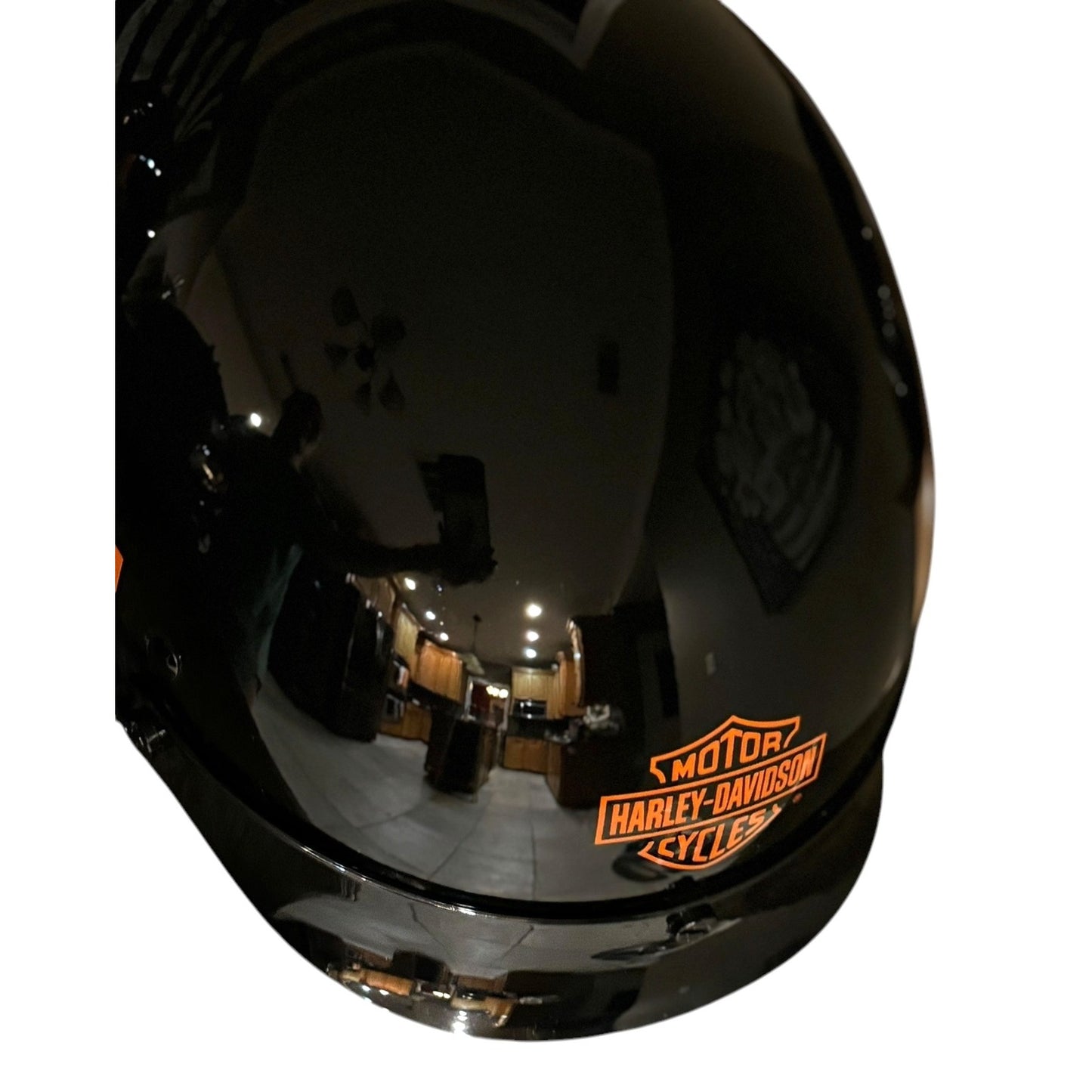 Harley-Davidson XL Motorcycle Helmet Black & Orange