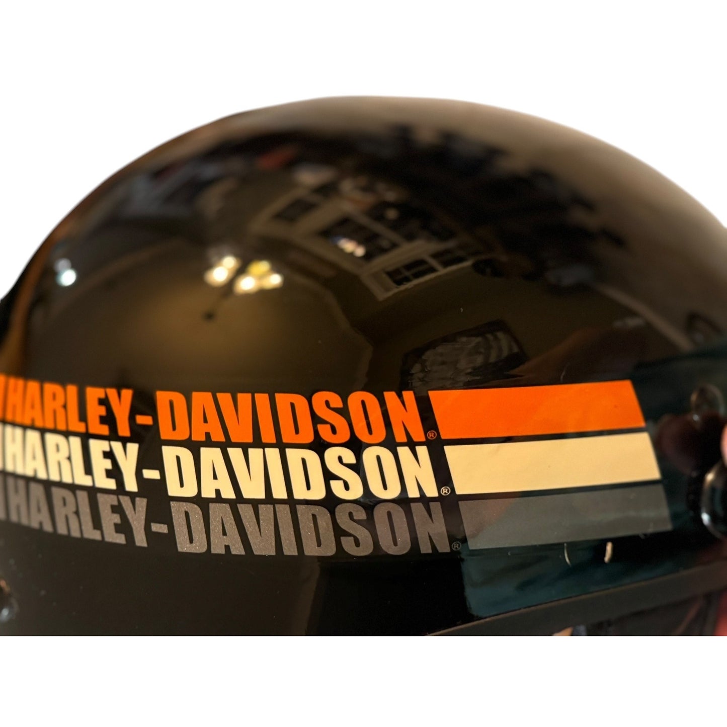 Harley-Davidson XL Motorcycle Helmet Black & Orange