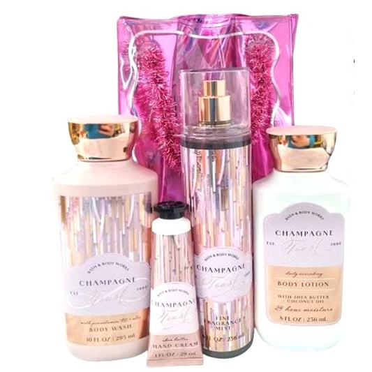 Bath & Body Works Champagne Toast Works 4pc Gift Set NEW