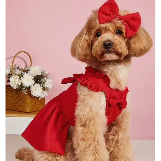 Red Dog Pet Cat XS Dress NWOT