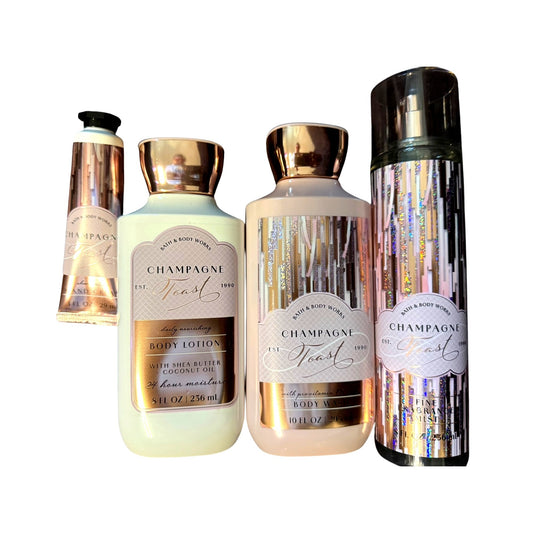 Bath & Body Works 4pc Champagne Toast Set NEW