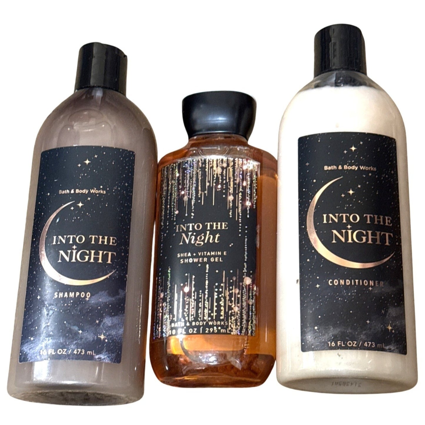 Bath & Body Works Into The Night Shampoo Conditioner & Shower Gel Set NEW