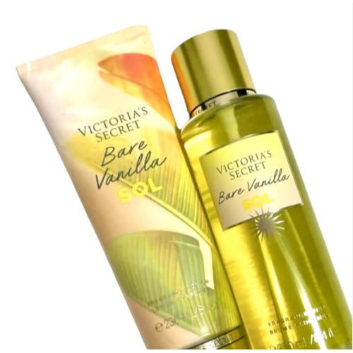 Victorias Secret Bare Vanilla Sol Fragrance Mist & Lotion Set