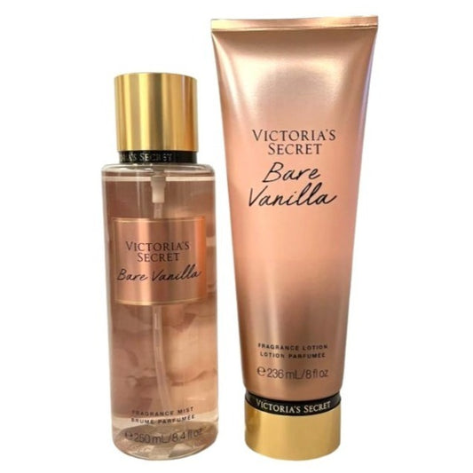 Victoria's Secret Bare Vanilla Fragrance Mist & Lotion Set NEW